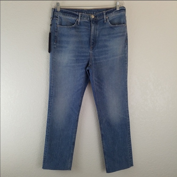 NWT Rag & Bone Farrah Cropped Ankle Raw Hem Jeans - Picture 2 of 4